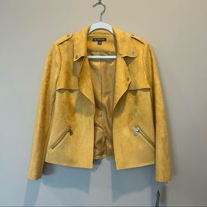 INC Golden Sunrise Moto Jacket ~ Size Petite Small